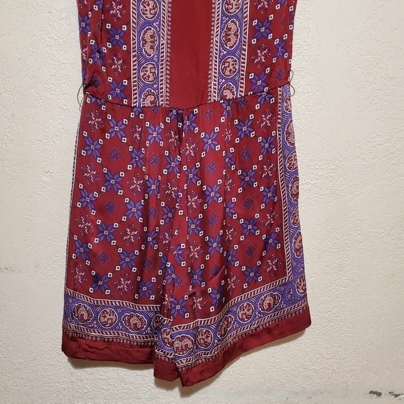 SANDRO Floral-print Short-sleeved Satin Playsuit - Picture 12 of 16